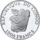 République Du Congo, 1000 Francs, World Cup France 1998, 1997, BE, Argent, FDC - Congo (République 1960)