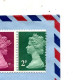 Lettre Annulation !!! Sur Bande Carnet Reine  Curiosite Découpe - Postmark Collection