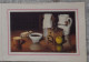 Petit Calendrier Poche 1984 Peinture Nature Morte Café Van Ricke  Avenue Henri Lefeuvre Le Mans Sarthe - Petit Format : 1981-90