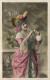 O6 - Carte Postale Fantaisie - Femme - Joyeuses Pâques - IRIS - Le Normand Phot. - Women