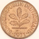 Germany Federal Republic - Pfennig 1971 F, KM# 105 (#4457) - 1 Pfennig