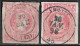GREECE Cancellation ΑΜΦΙΣΣΑ 45 Type II + III On Small Hermes Heads 20 L Red Imperforated - Used Stamps