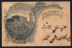 Vorläufer-Lithographie Ganzsache PP9F229: Brocken, 1895, Hotel Und Turm, Hexenaltar Und Teufelskanzel  - Postcards