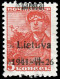 Deutsche Besetz.II.WK Litauen Zarasai, 1941, 1a FI, Ungebraucht - Occupation 1938-45