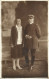 PHOTO CCA. 13.50*8.50 CM, 1929, ROMANIA, SOLDIER IN MILITARY UNIFORM WITH A LADY (SUSANA SI PETRICĂ) - Uniforms