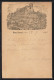 Vorläufer-Lithographie Ganzsache PP9F309: Hermsdorf, 1892, Burg Kynast  - Cartes Postales