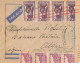 DAKAR POUR ALGER #36484 SENEGAL BELLE LETTRE EN BANDE X 2 OUVERT CONTROLE PAR AVION 1941 - Lettres & Documents