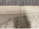 77 FONTAINEBLEAU GRAND PLAN DE 1886 LEVEE PAR OFFICIERS CORPS D ETAT MAJOR DE 1839  CACHET STEAM YACHT DAUPHIN CAPITAINE - Carte Topografiche