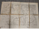 77 FONTAINEBLEAU GRAND PLAN DE 1886 LEVEE PAR OFFICIERS CORPS D ETAT MAJOR DE 1839  CACHET STEAM YACHT DAUPHIN CAPITAINE - Topographische Kaarten