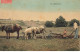 ATTELAGE #FG37949 AGRICULTURE HERSE HERSAGE CARTE TOILEE LABOUREUR - Other & Unclassified