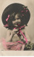 PORTRAIT #MK39631 PETITE FILLE CHAPEAU AVEC GRAPPE DE CERISES PHOTOMONTAGE - Babies