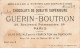 CHROMO #CL40284 CHOCOLAT GUERIN BOUTRON JEUNE FILLE PEINTRE PEINTURE VALLET MINOT PARIS - Guérin-Boutron