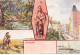 INDIENS #MK41882 AMERIKA FORET INDIEN A CHEVAL VILLE BATEAU MULTI VUES - Native Americans