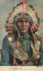 INDIENS #MK41860 HOMME PEINTURE VISAGE COIFFE AMERINDIENNE - Indios De América Del Norte