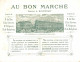 CHROMO AU BON MARCHE NOUVEAUTES VIEUX PARIS EXPOSITION 1900 POSTE DU GRAND CHATELET - Au Bon Marché