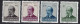 Luxembourg Yv 402/05,Caritas 1947,Michel Lentz,poète  **/mnh - Unused Stamps
