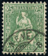 SUISSE - SBK 49  25C VERT HELVETIA ASSISE - OBLITERE - SIGNE SCHELLER - Usados