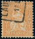 SUISSE - SBK 48  20C ORANGE HELVETIA ASSISE - OBLITERE - SIGNE SCHELLER - Used Stamps