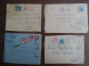 Delcampe - Gros Lot Collection De 140 Devant De Lettre Recommandée Provisoire, Cachet De Ville ... Année 40 - 1921-1960: Modern Period