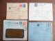 Delcampe - Gros Lot Collection De 140 Devant De Lettre Recommandée Provisoire, Cachet De Ville ... Année 40 - 1921-1960: Modern Period