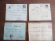 Delcampe - Gros Lot Collection De 140 Devant De Lettre Recommandée Provisoire, Cachet De Ville ... Année 40 - 1921-1960: Modern Period