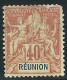 [1891] 2 Timbres Réunion - Colonie Française - 1891 - YT N° 41 - Neuf Et Oblit. - Gebraucht