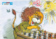 Les échecs , Chess * CPA Illustrateur KIKO Kiko * Club Max ECHECS * Lion Humanisé * Jeu Jeux Game * 1990 - Chess