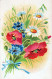 FLOWERS Vintage Ansichtskarte Postkarte CPSMPF #PKG050.DE - Flowers