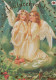 ENGEL WEIHNACHTSFERIEN Feiern & Feste Vintage Ansichtskarte Postkarte CPSM #PAH887.DE - Angels