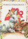 PASCUA CONEJO Vintage Tarjeta Postal CPSM #PBO551.ES - Easter