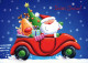 PAPÁ NOEL Feliz Año Navidad Vintage Tarjeta Postal CPSM #PBL506.ES - Santa Claus