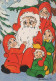 PAPÁ NOEL NAVIDAD Fiesta Vintage Tarjeta Postal CPSM #PAK087.ES - Santa Claus