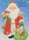 PAPÁ NOEL NAVIDAD Fiesta Vintage Tarjeta Postal CPSM #PAJ537.ES - Santa Claus