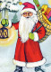 PÈRE NOËL NOËL Fêtes Voeux Vintage Carte Postale CPSM #PAJ604.FR - Santa Claus