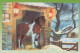 HORSE Animals Vintage Postcard CPA #PKE873.GB - Caballos