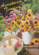 FLOWERS Vintage Postcard CPSM #PBZ389.GB - Flowers