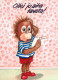 MONKEY Animals Vintage Postcard CPSM #PBR966.GB - Monkeys