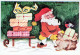 SANTA CLAUS Happy New Year Christmas Vintage Postcard CPSM #PBL502.GB - Santa Claus