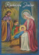 Virgen Mary Madonna Baby JESUS Christmas Religion Vintage Postcard CPSM #PBB780.GB - Jungfräuliche Marie Und Madona