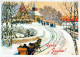 Happy New Year Christmas HORSE Vintage Postcard CPSM #PAW427.GB - Nouvel An