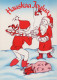 SANTA CLAUS CHRISTMAS Holidays Vintage Postcard CPSM #PAK086.GB - Kerstman