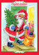 SANTA CLAUS CHILDREN CHRISTMAS Holidays Vintage Postcard CPSM #PAK309.GB - Kerstman