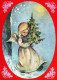 ANGEL CHRISTMAS Holidays Vintage Postcard CPSM #PAJ018.GB - Engel