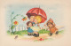 BAMBINO BAMBINO Scena S Paesaggios Vintage Cartolina CPSMPF #PKG737.IT - Scenes & Landscapes