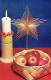 Buon Anno Natale CANDELA Vintage Cartolina CPSMPF #PKG172.IT - New Year