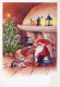 BABBO NATALE Buon Anno Natale Vintage Cartolina CPSM #PBL118.IT - Santa Claus