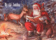 BABBO NATALE Buon Anno Natale Vintage Cartolina CPSM #PBB127.IT - Santa Claus