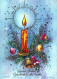 Buon Anno Natale CANDELA Vintage Cartolina CPSM #PAZ998.IT - New Year