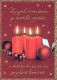 Buon Anno Natale CANDELA Vintage Cartolina CPSM #PAV886.IT - New Year