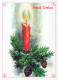 Buon Anno Natale CANDELA Vintage Cartolina CPSM #PAV582.IT - New Year